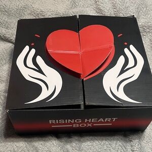 Rising Heart Box with Red and Black Design